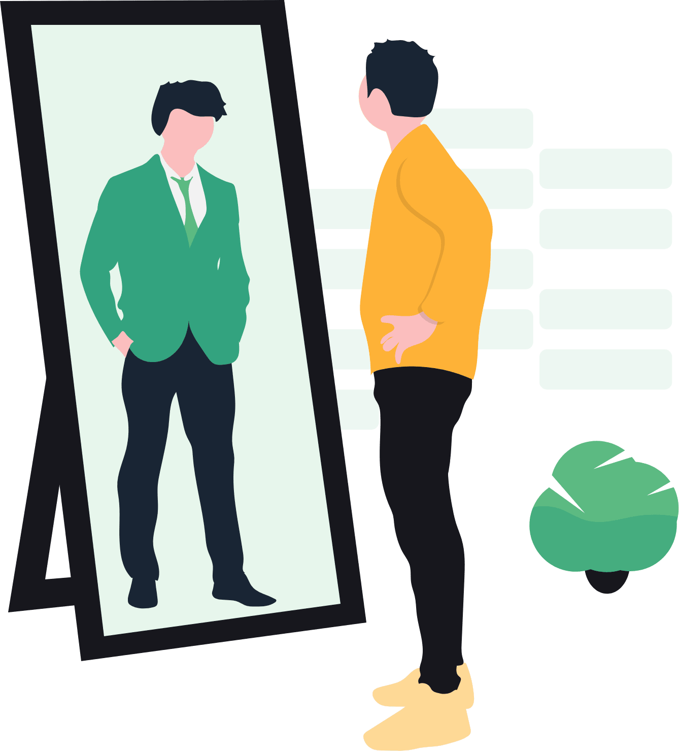 Illustration of a professional in New York City