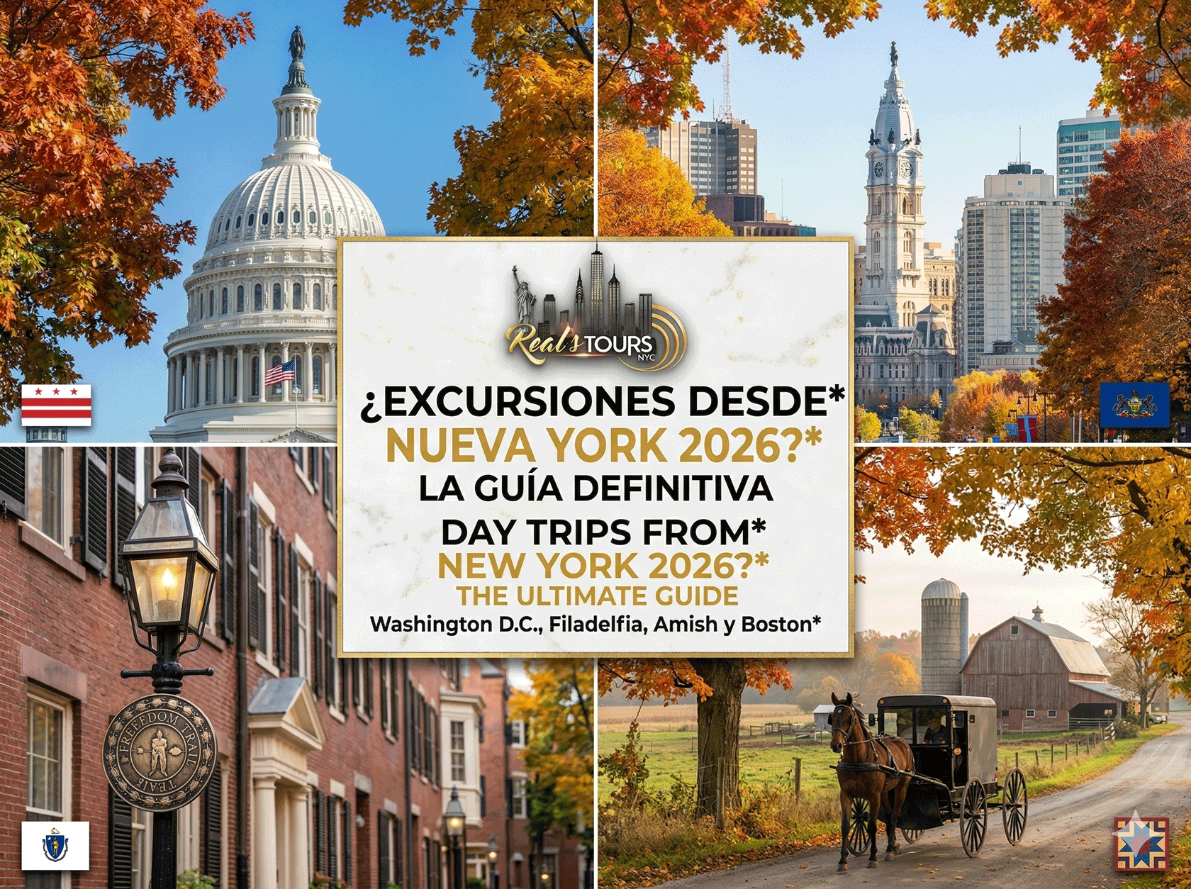 Excursions from New York 2026: The Ultimate Guide to Washington D.C., Philadelphia, Amish & Boston